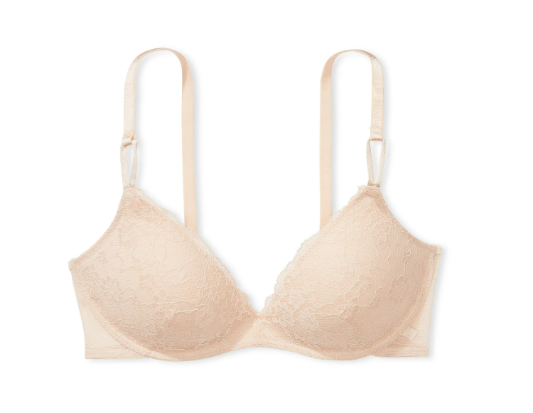 DUMMY - Brasier Victoria Secret push up de encaje sin aro Sexy Tee Posey 32A beige